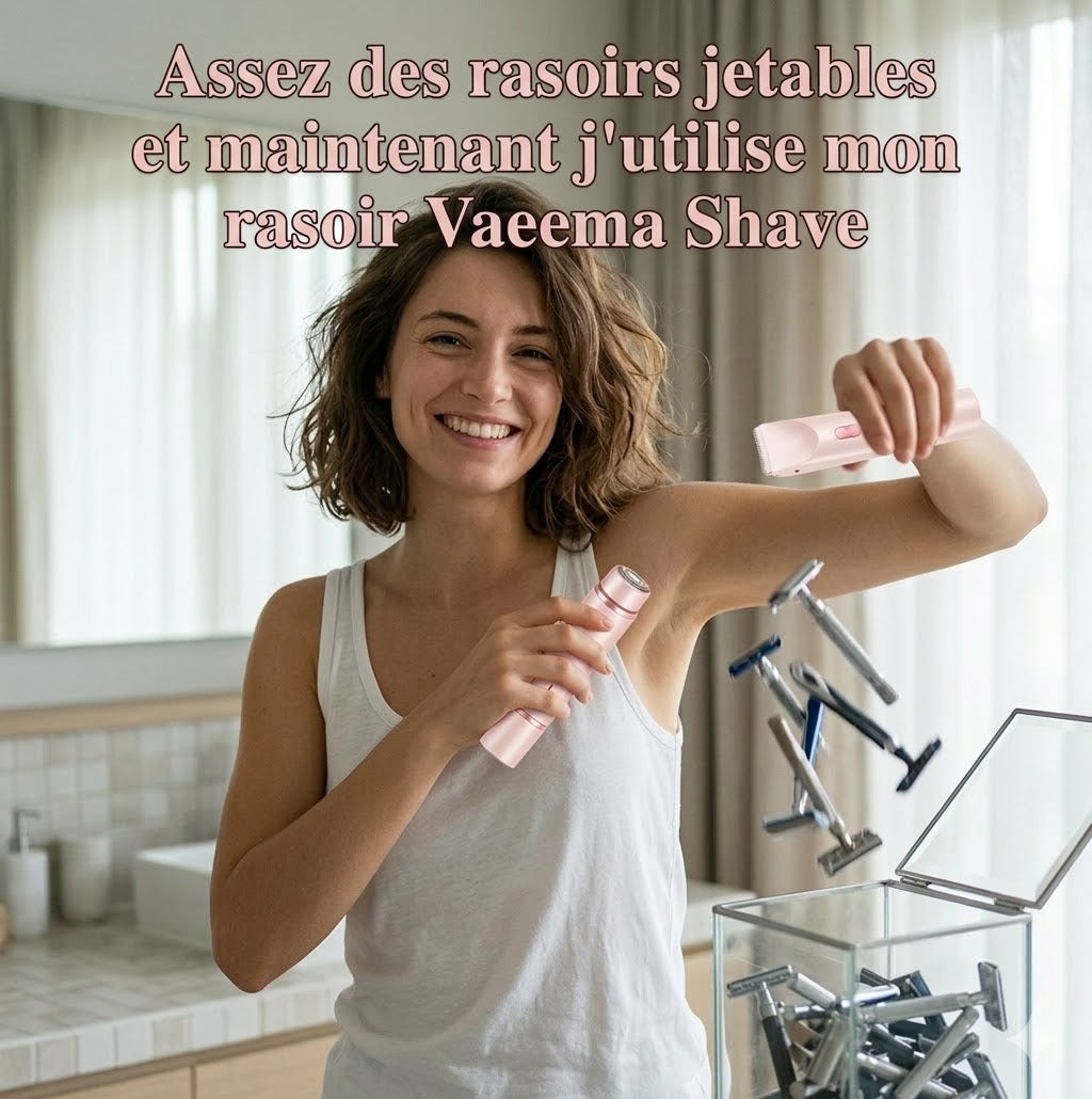 VAEEMA–SHAVE  Rasoir 2 en 1 de Précision Sans Fil